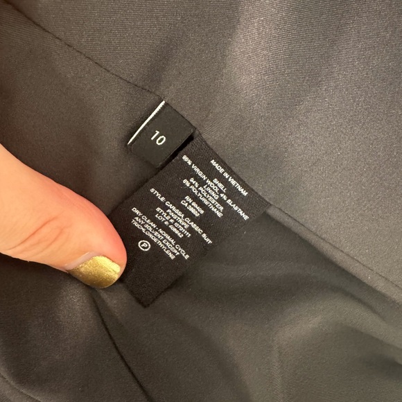 Theory - Dark Grey Striped Blazer - 10 - Picture 5 of 5